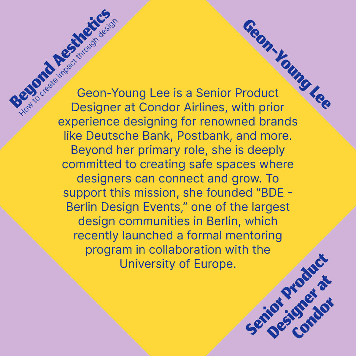 Speaker bio post for Geon-Young Lee