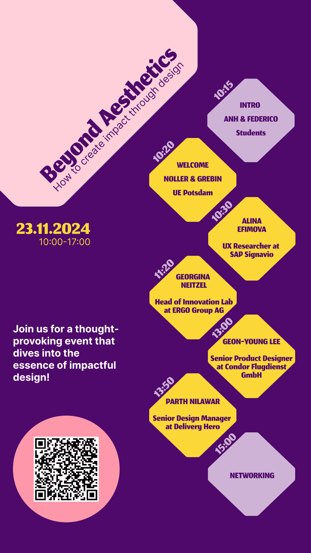 Story with the event programme