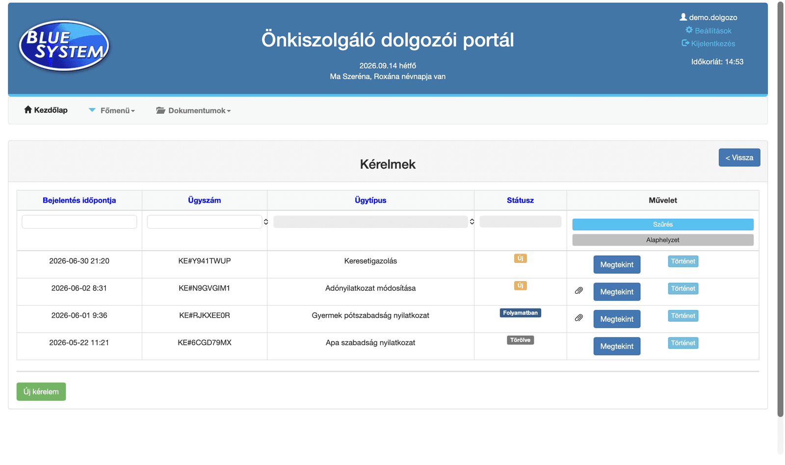 Redesigned table view