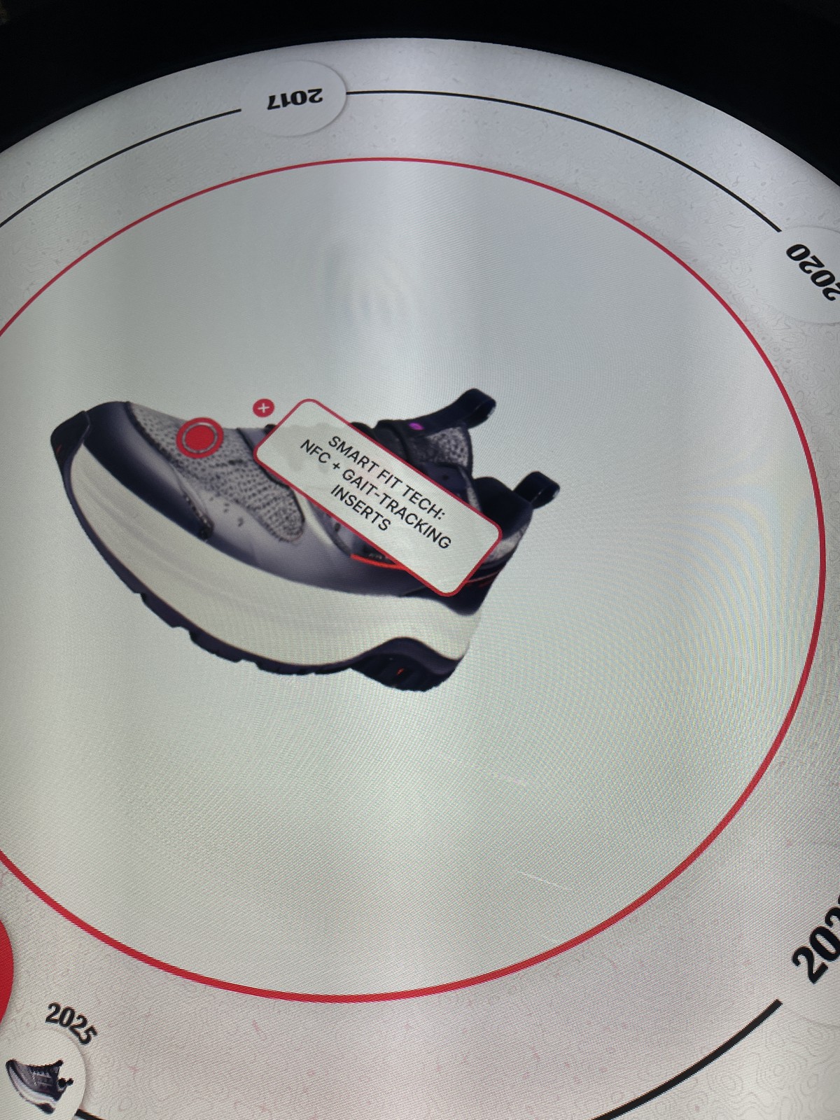 Rotatable 3D sneaker model