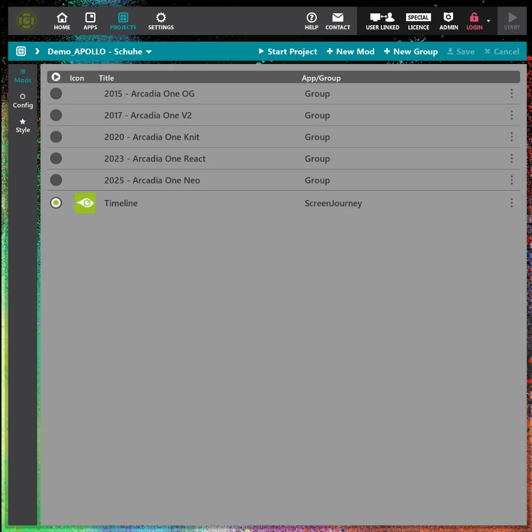 AppSuit main menu