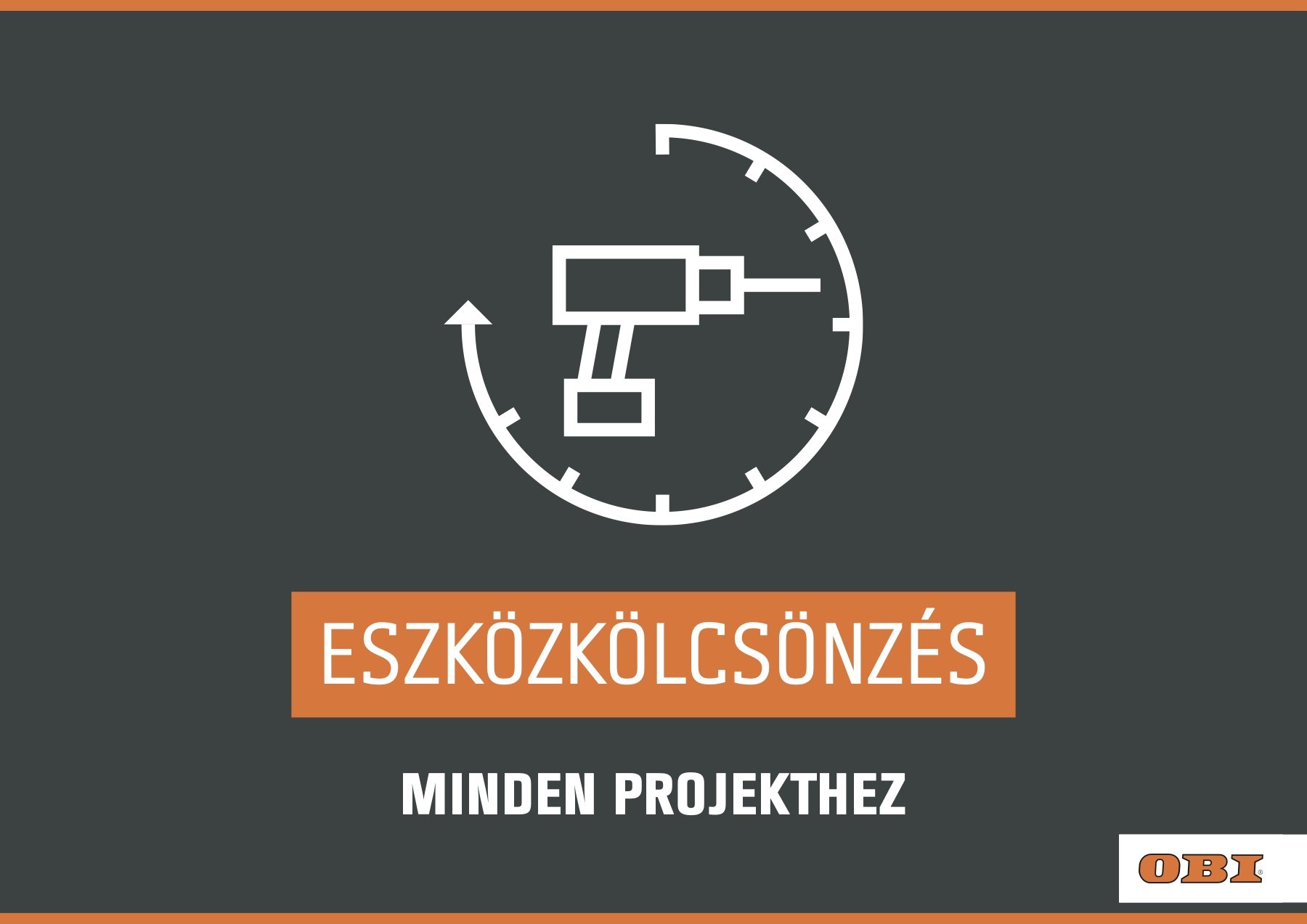 Store service sign for tool rental