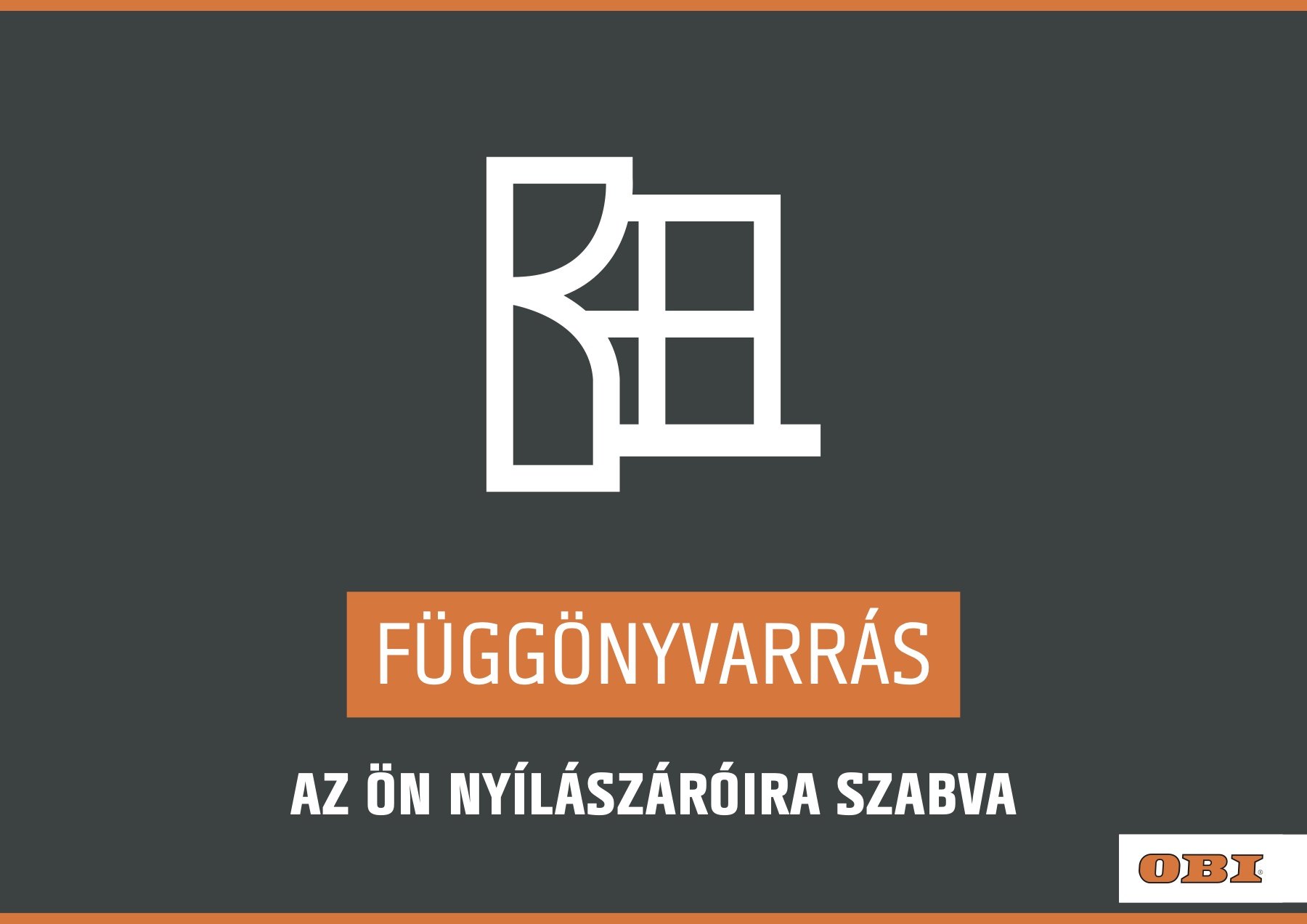 Store service sign for curtain sewing