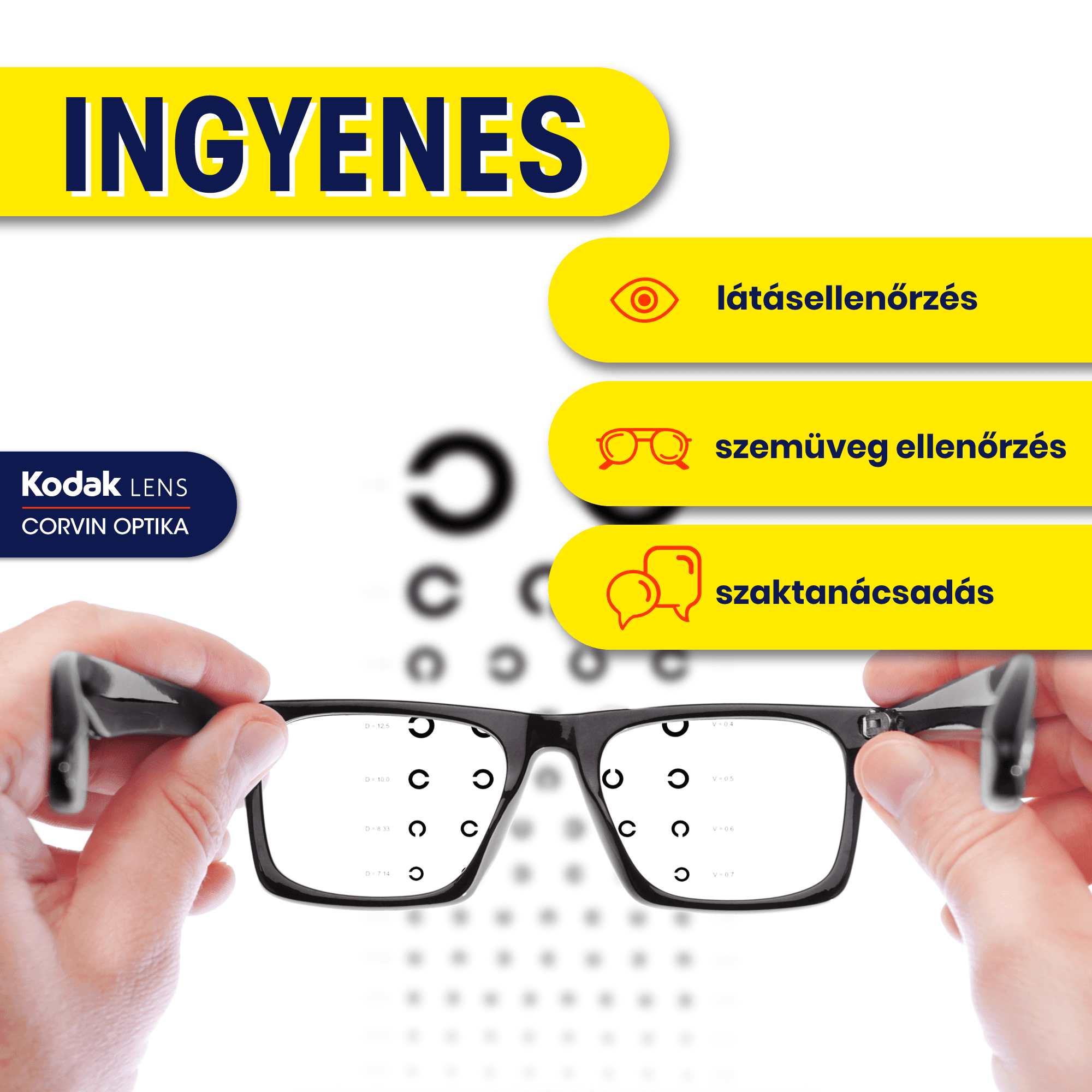 Post about free eye tests, glasses checks and advice